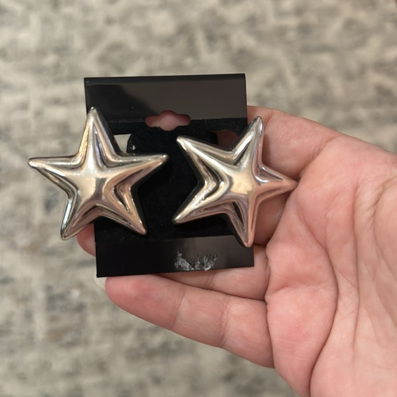 Taxco Jewelry - Sterling silver star earrings clip ons